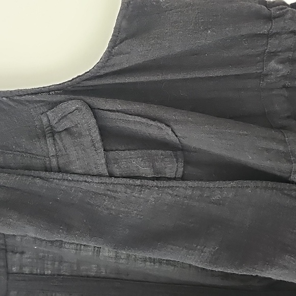 Torrid Feel The Fit Lagenlook Boho Black Cotton Gause Open Vest 1X 14-16 K14 - Picture 7 of 9